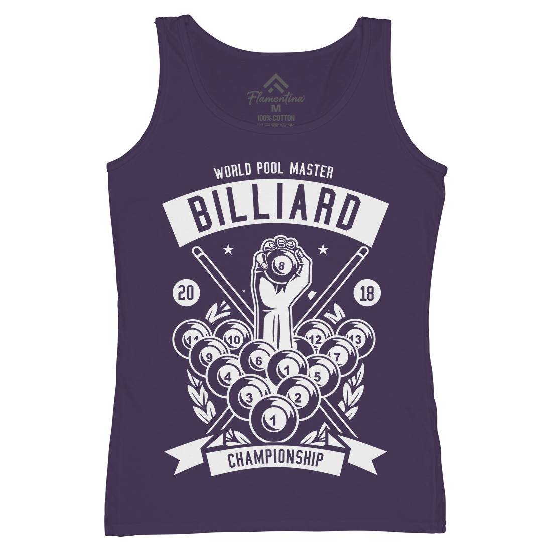 Billiard Championship Womens Organic Tank Top Vest Sport B499