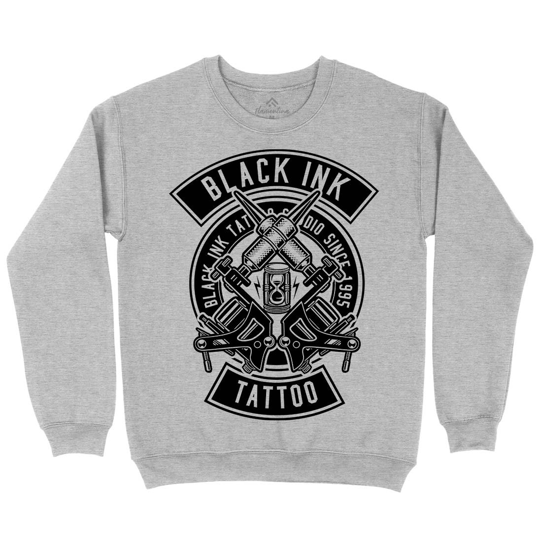 Black Ink Kids Crew Neck Sweatshirt Tattoo B500