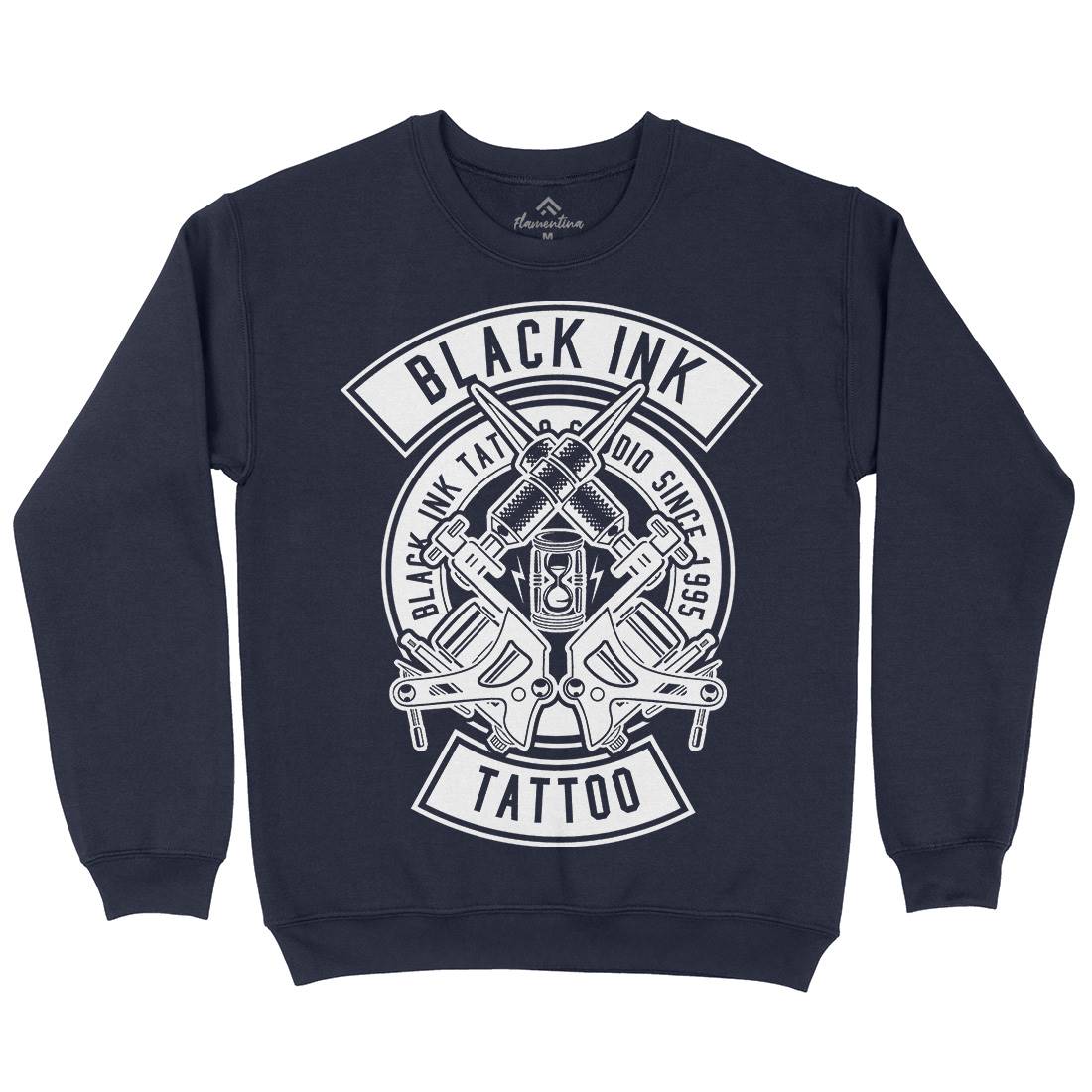 Black Ink Kids Crew Neck Sweatshirt Tattoo B500