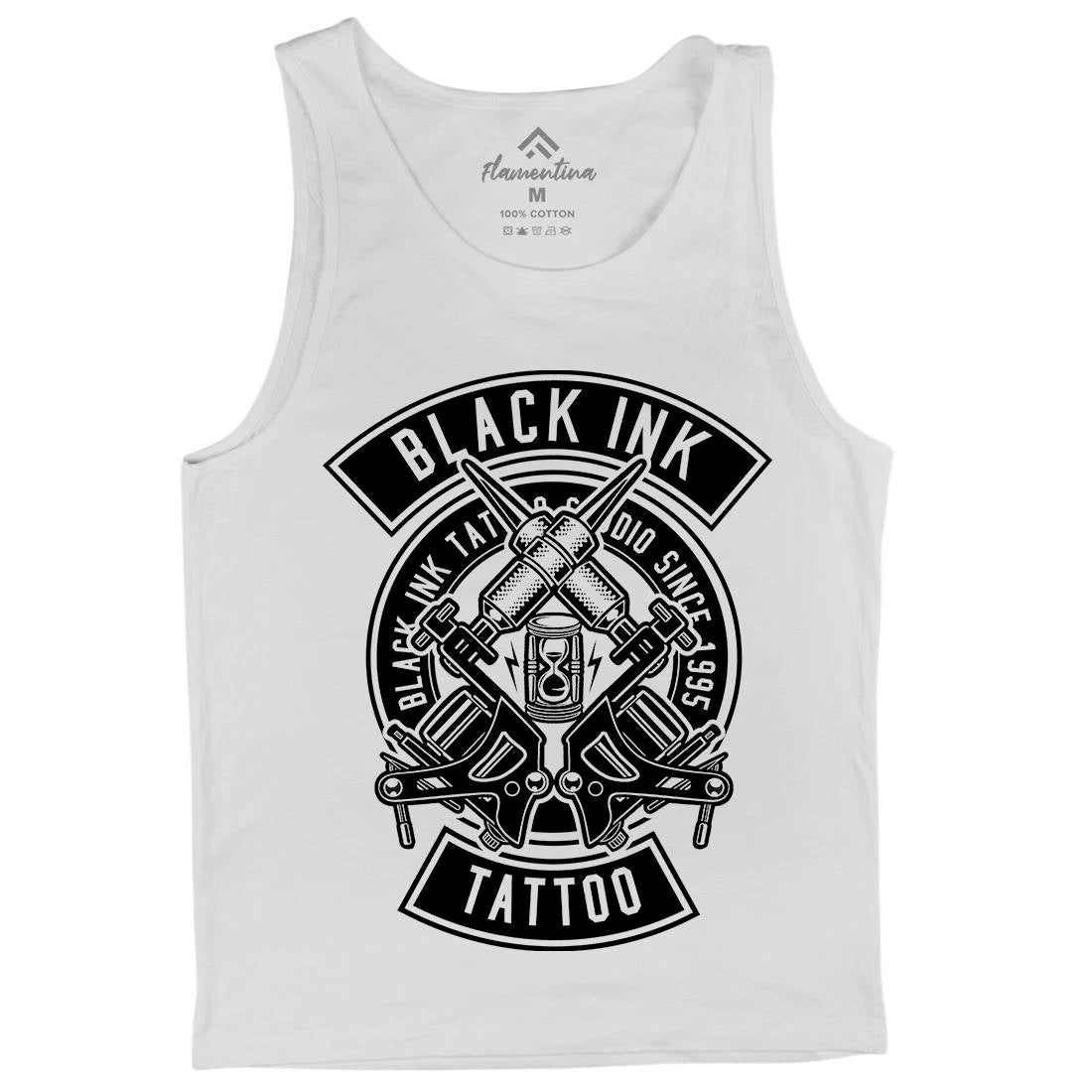 Black Ink Mens Tank Top Vest Tattoo B500