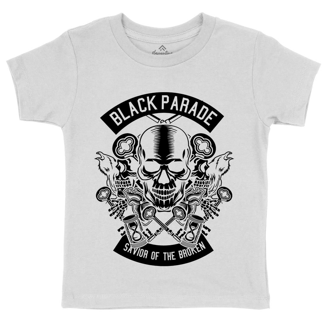 Black Parade Kids Crew Neck T-Shirt Horror B501