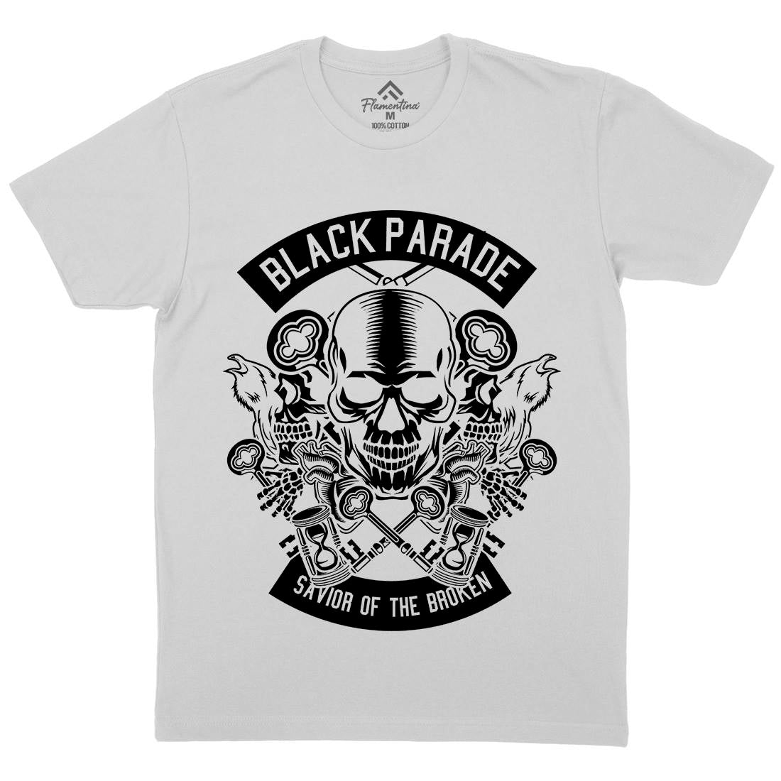 Black Parade Mens Crew Neck T-Shirt Horror B501