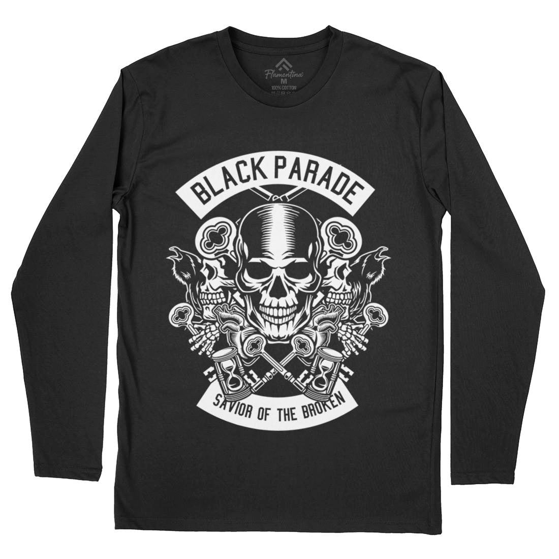 Black Parade Mens Long Sleeve T-Shirt Horror B501