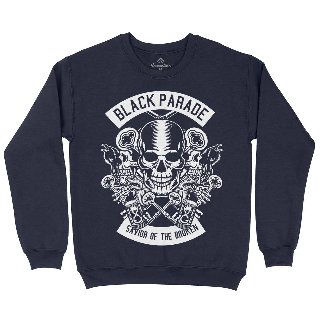Black Parade Mens Crew Neck Sweatshirt Horror B501