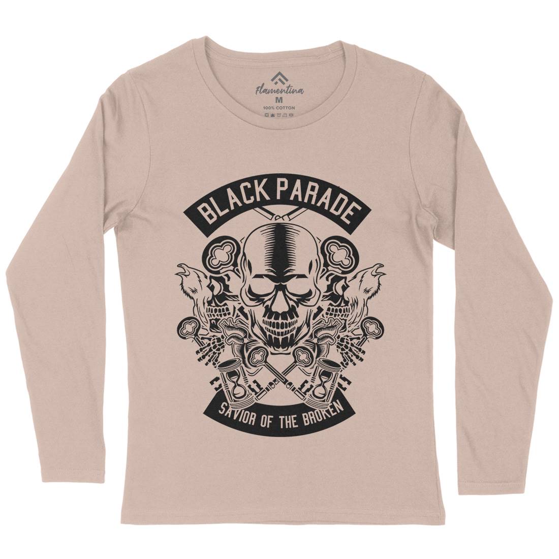 Black Parade Womens Long Sleeve T-Shirt Horror B501