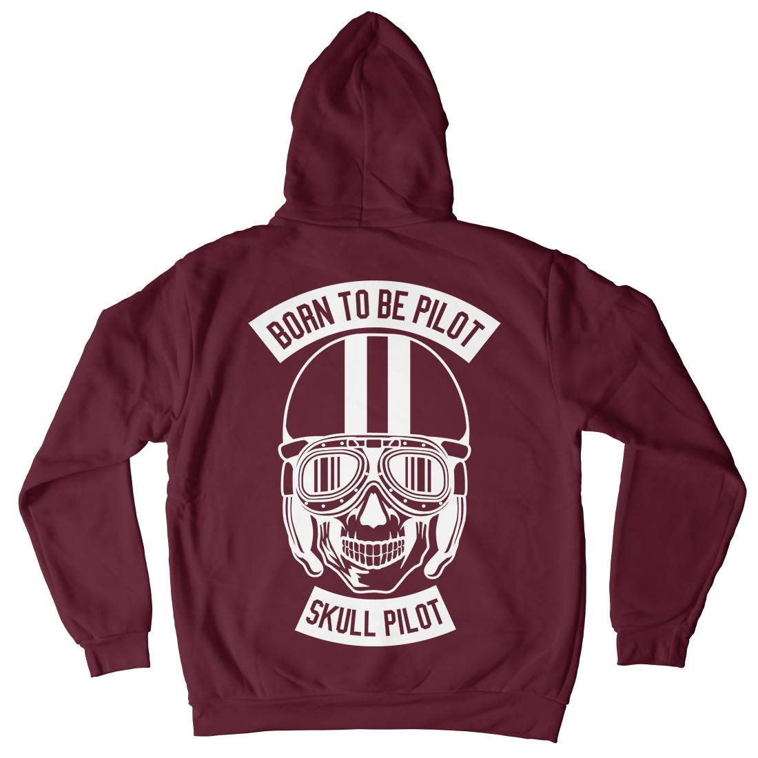 Born To Be Pilot Mens Hoodie With Pocket Vehicles B502