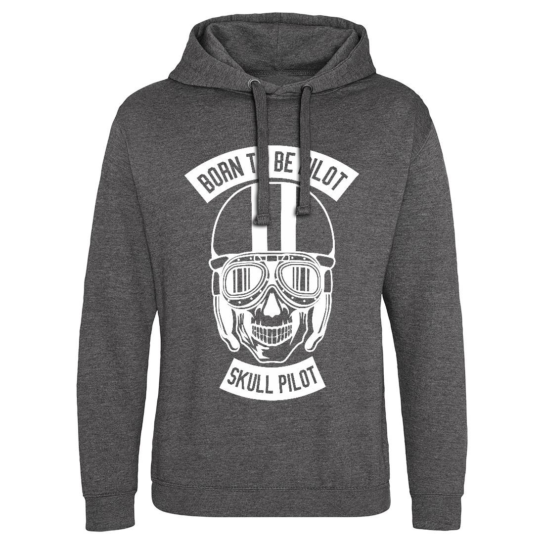 Born To Be Pilot Mens Hoodie Without Pocket Vehicles B502