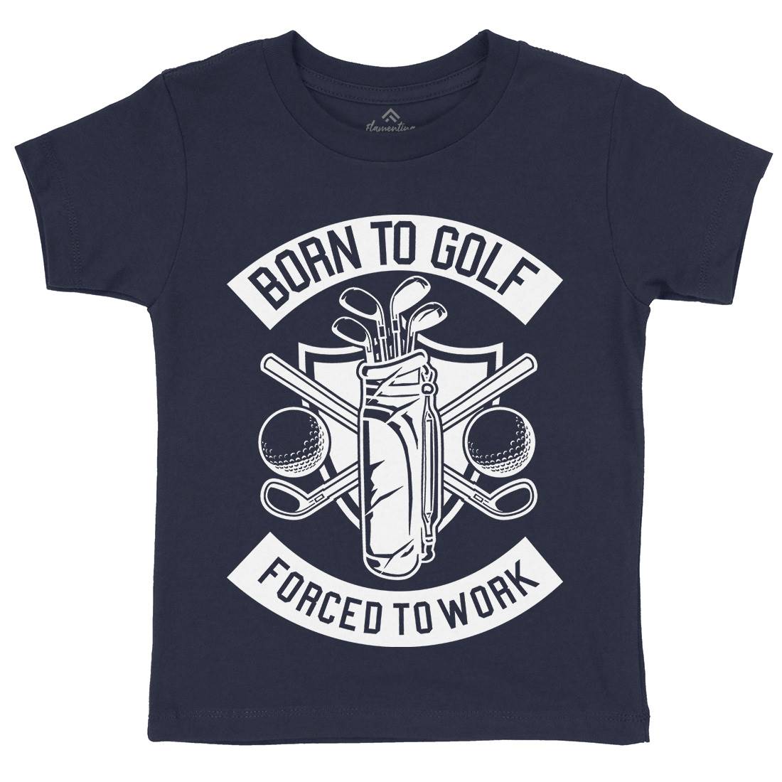 Born To Golf Kids Organic Crew Neck T-Shirt Sport B504