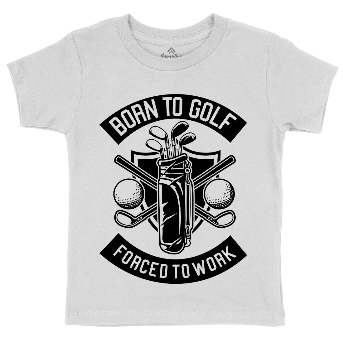 Born To Golf Kids Crew Neck T-Shirt Sport B504