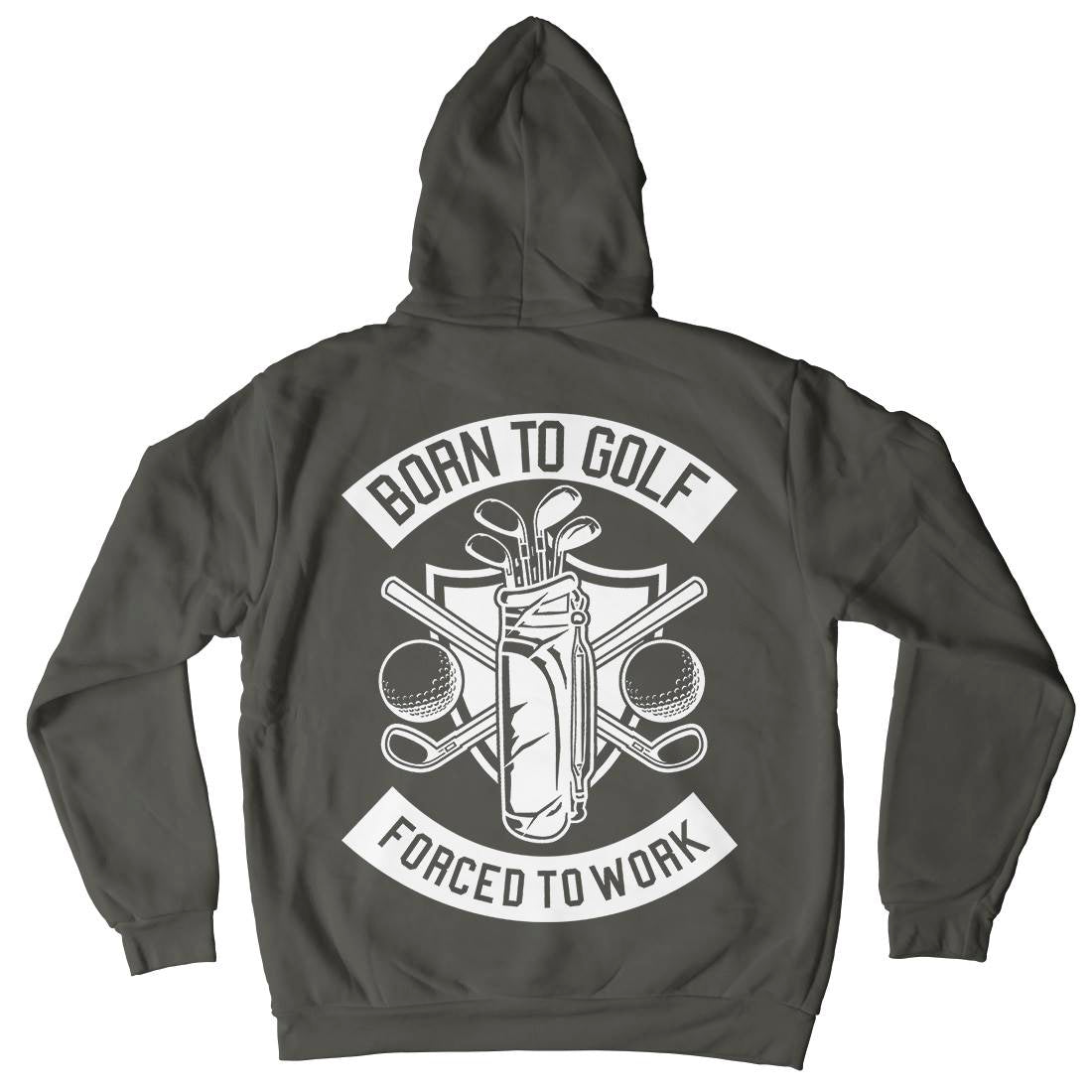 Born To Golf Mens Hoodie With Pocket Sport B504