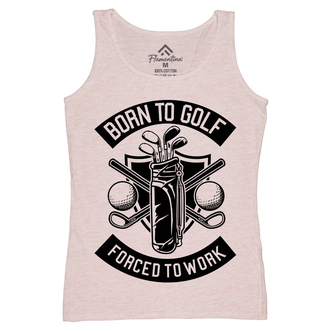 Born To Golf Womens Organic Tank Top Vest Sport B504