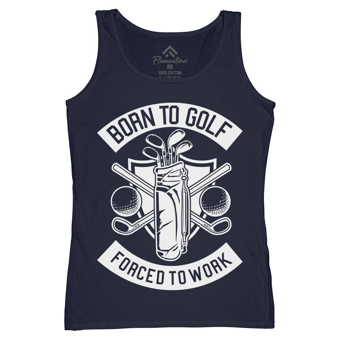 Born To Golf Womens Organic Tank Top Vest Sport B504