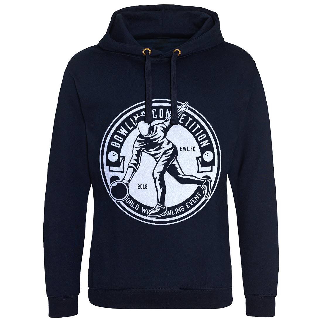 Bowling Competition Mens Hoodie Without Pocket Sport B505