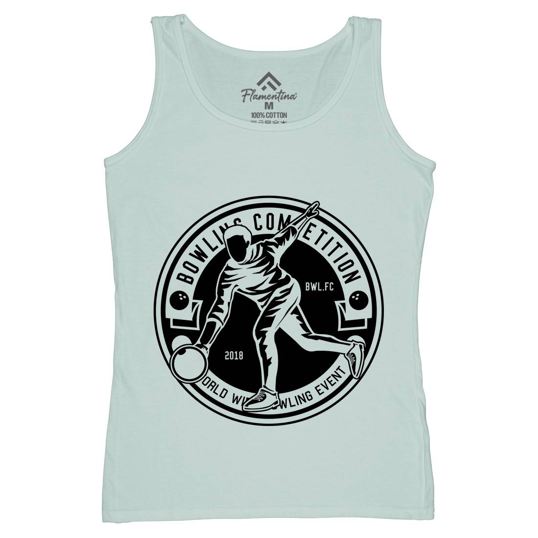 Bowling Competition Womens Organic Tank Top Vest Sport B505