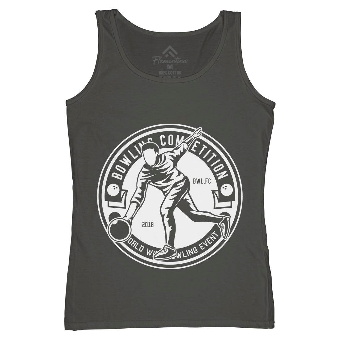 Bowling Competition Womens Organic Tank Top Vest Sport B505
