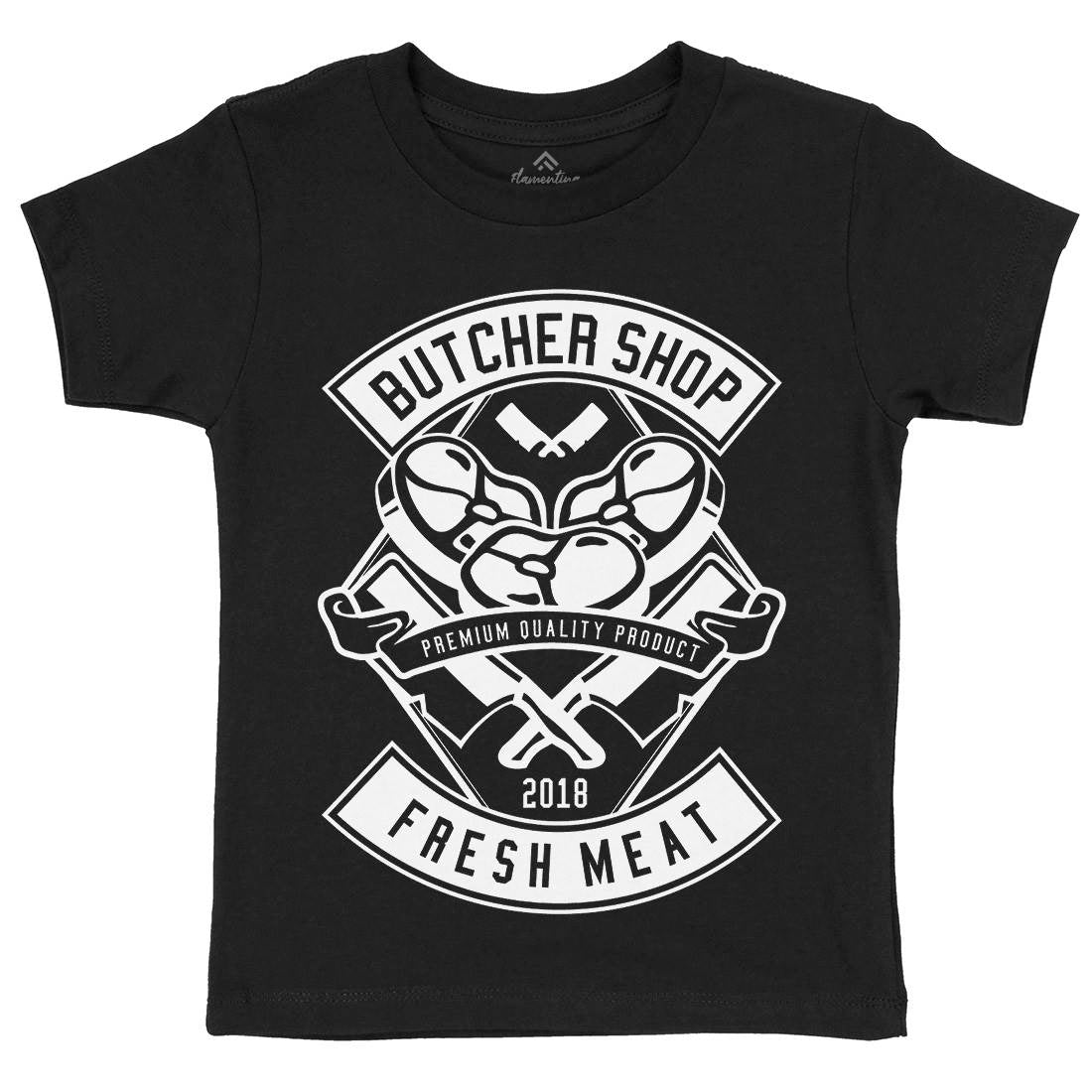 Butcher Kids Organic Crew Neck T-Shirt Food B510