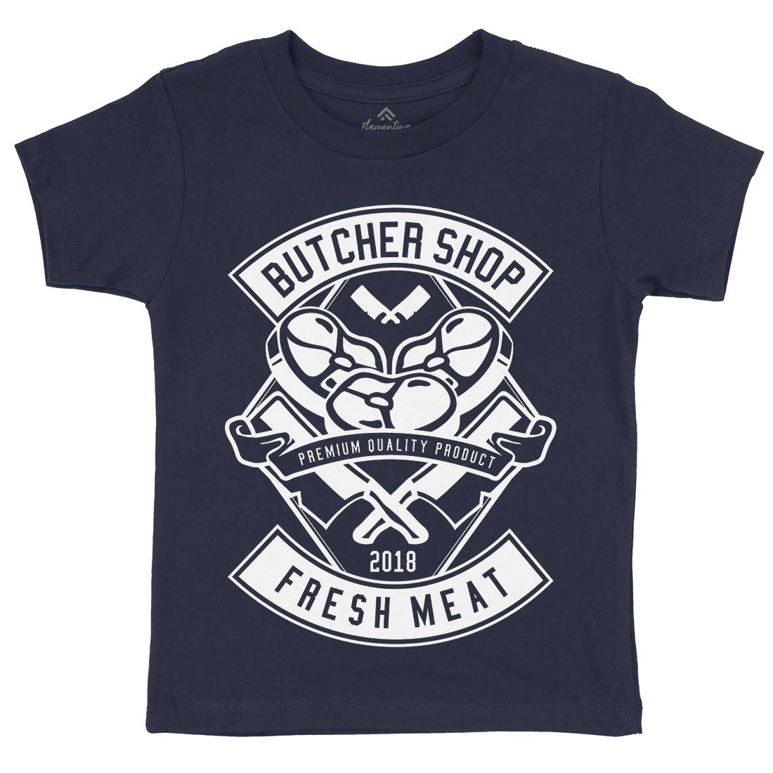 Butcher Kids Crew Neck T-Shirt Food B510