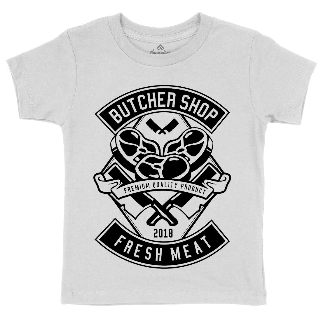 Butcher Kids Crew Neck T-Shirt Food B510