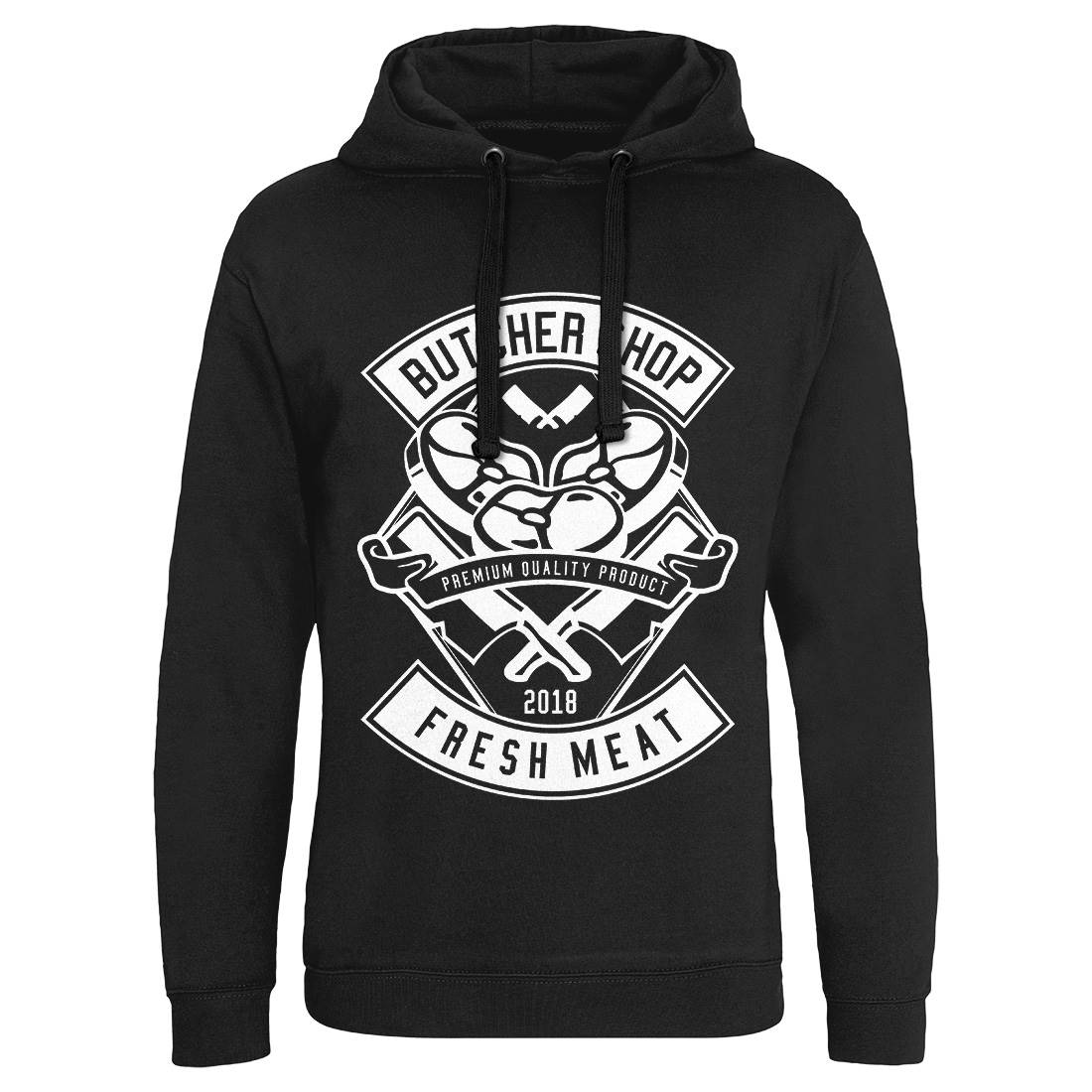 Butcher Mens Hoodie Without Pocket Food B510