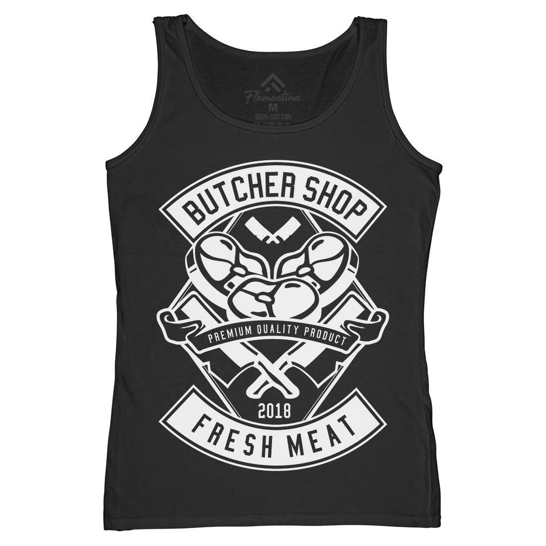 Butcher Womens Organic Tank Top Vest Food B510