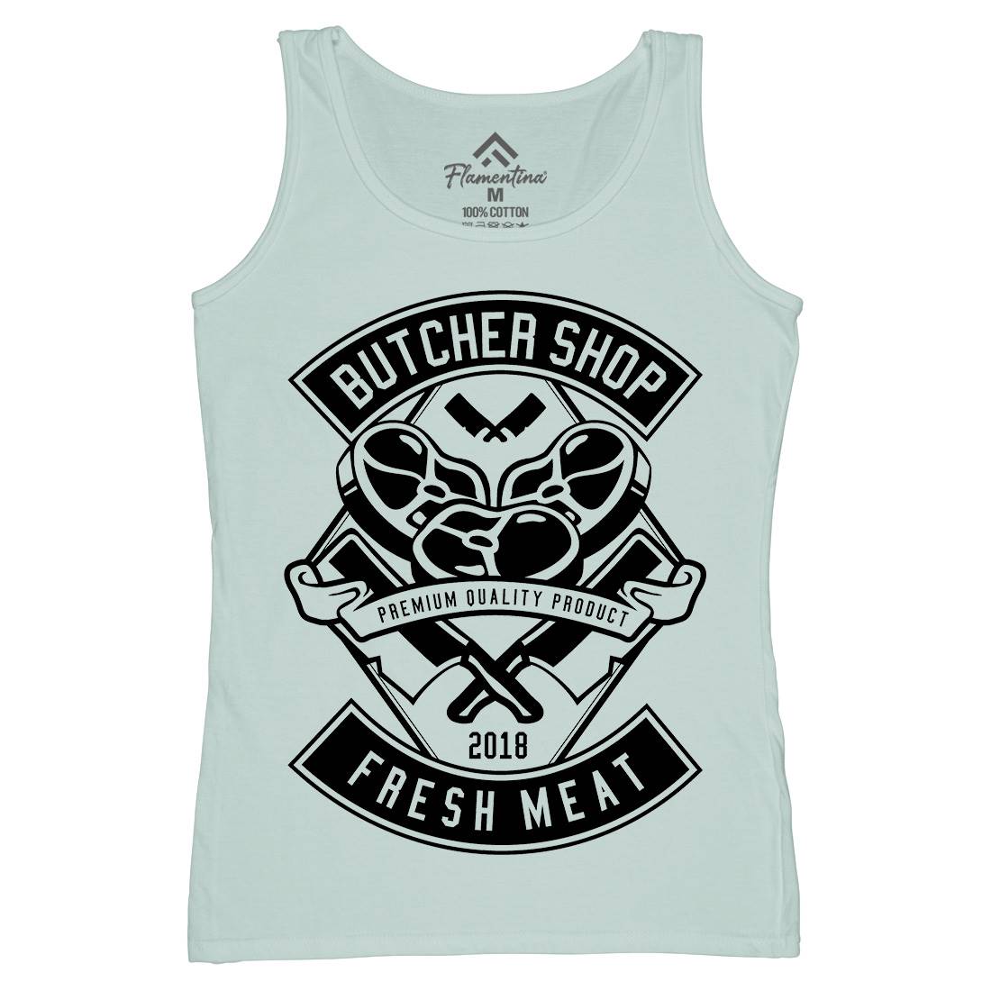 Butcher Womens Organic Tank Top Vest Food B510