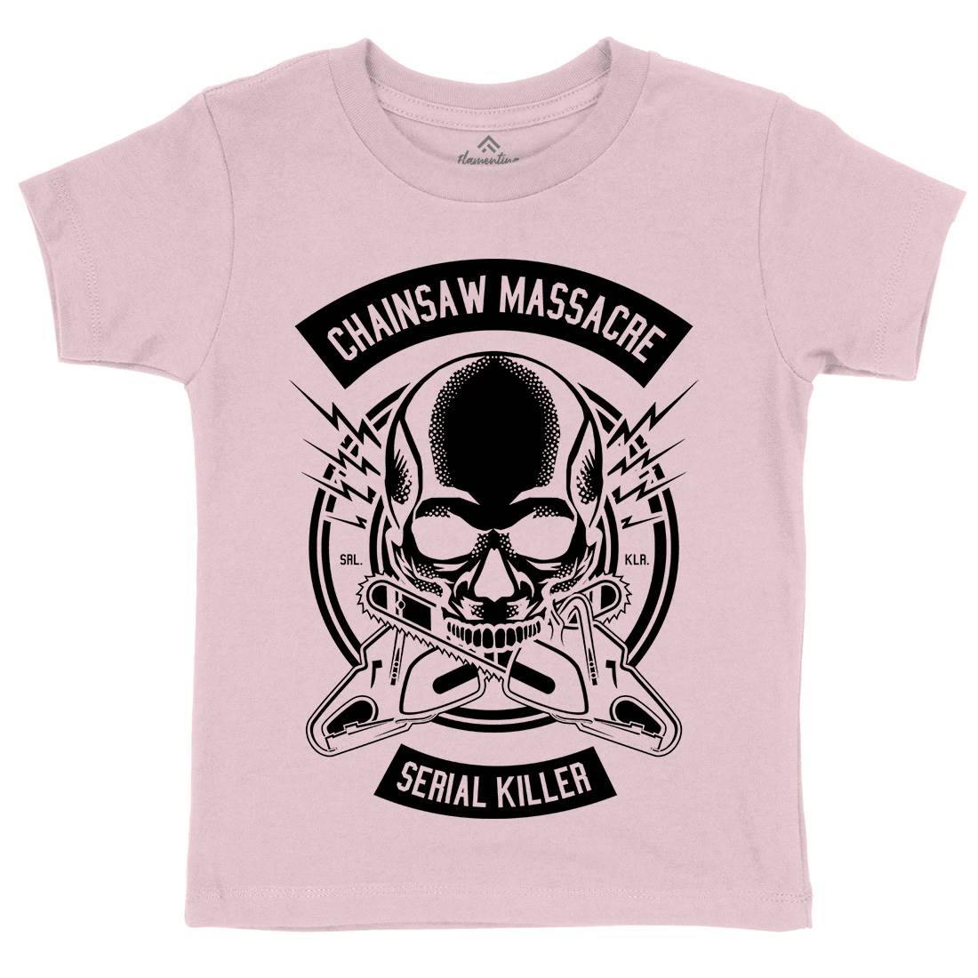 Chainsaw Massacre Kids Organic Crew Neck T-Shirt Horror B511