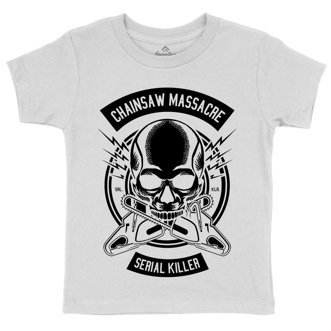 Chainsaw Massacre Kids Crew Neck T-Shirt Horror B511