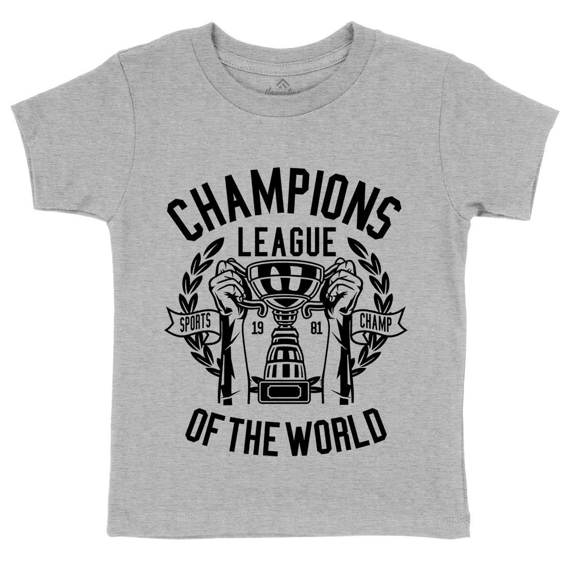 Champions League Kids Crew Neck T-Shirt Sport B512