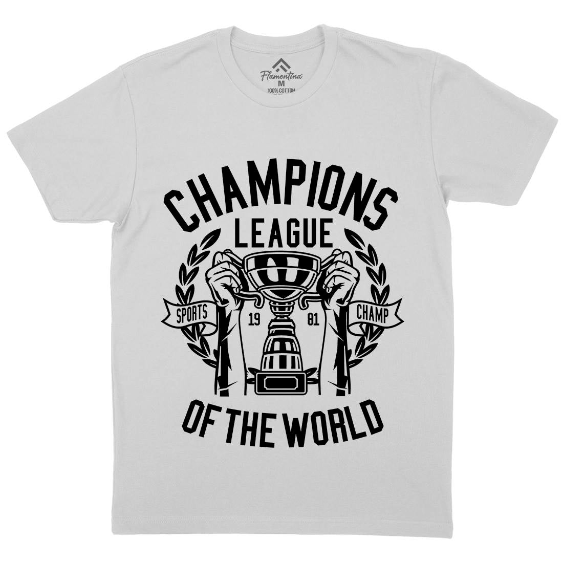 Champions League Mens Crew Neck T-Shirt Sport B512