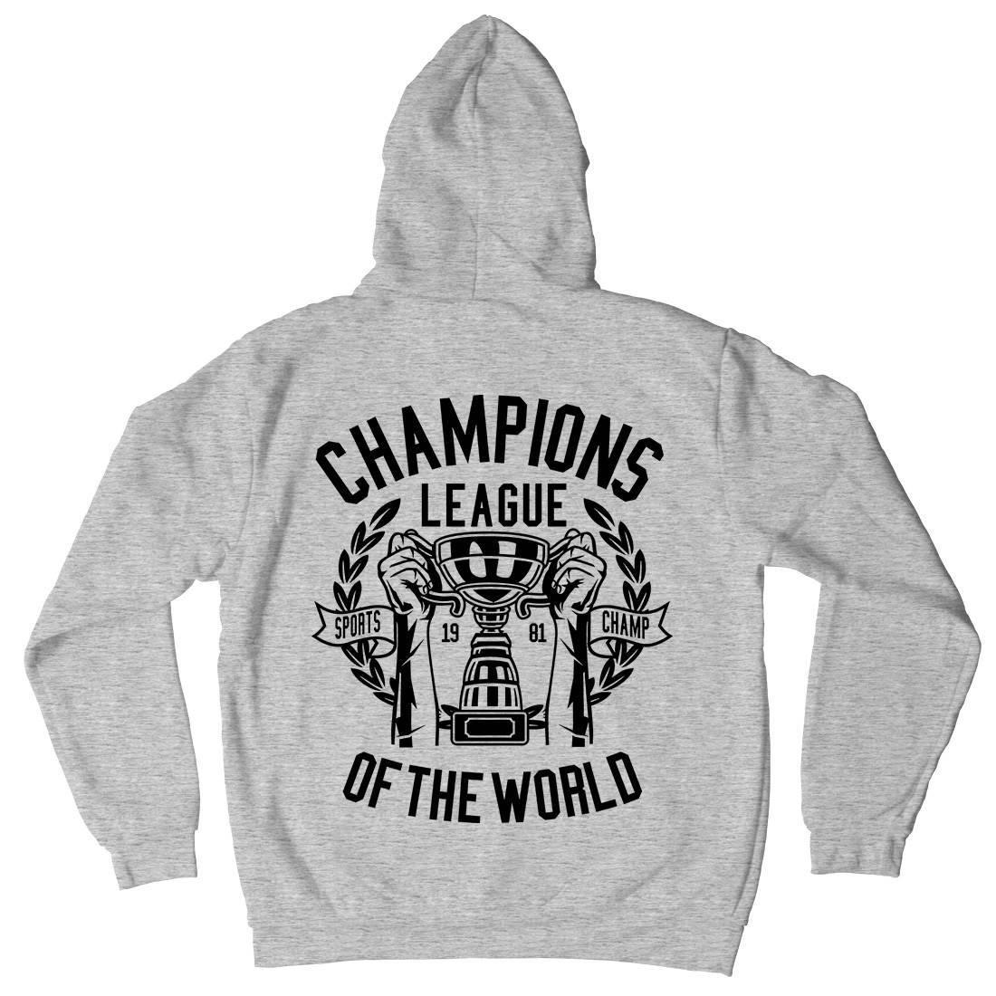 Champions League Mens Hoodie With Pocket Sport B512