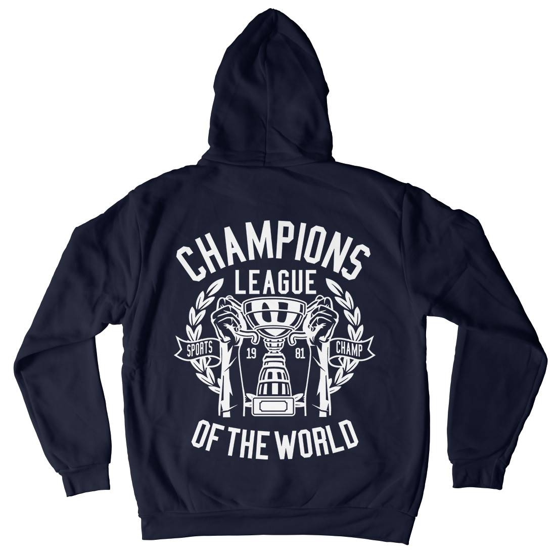 Champions League Mens Hoodie With Pocket Sport B512