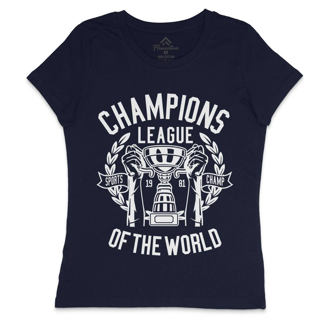 Champions League Womens Crew Neck T-Shirt Sport B512