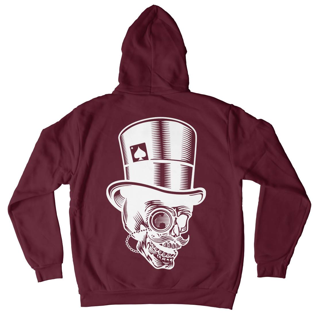 Classic Gentleman Skull Mens Hoodie With Pocket Horror B513