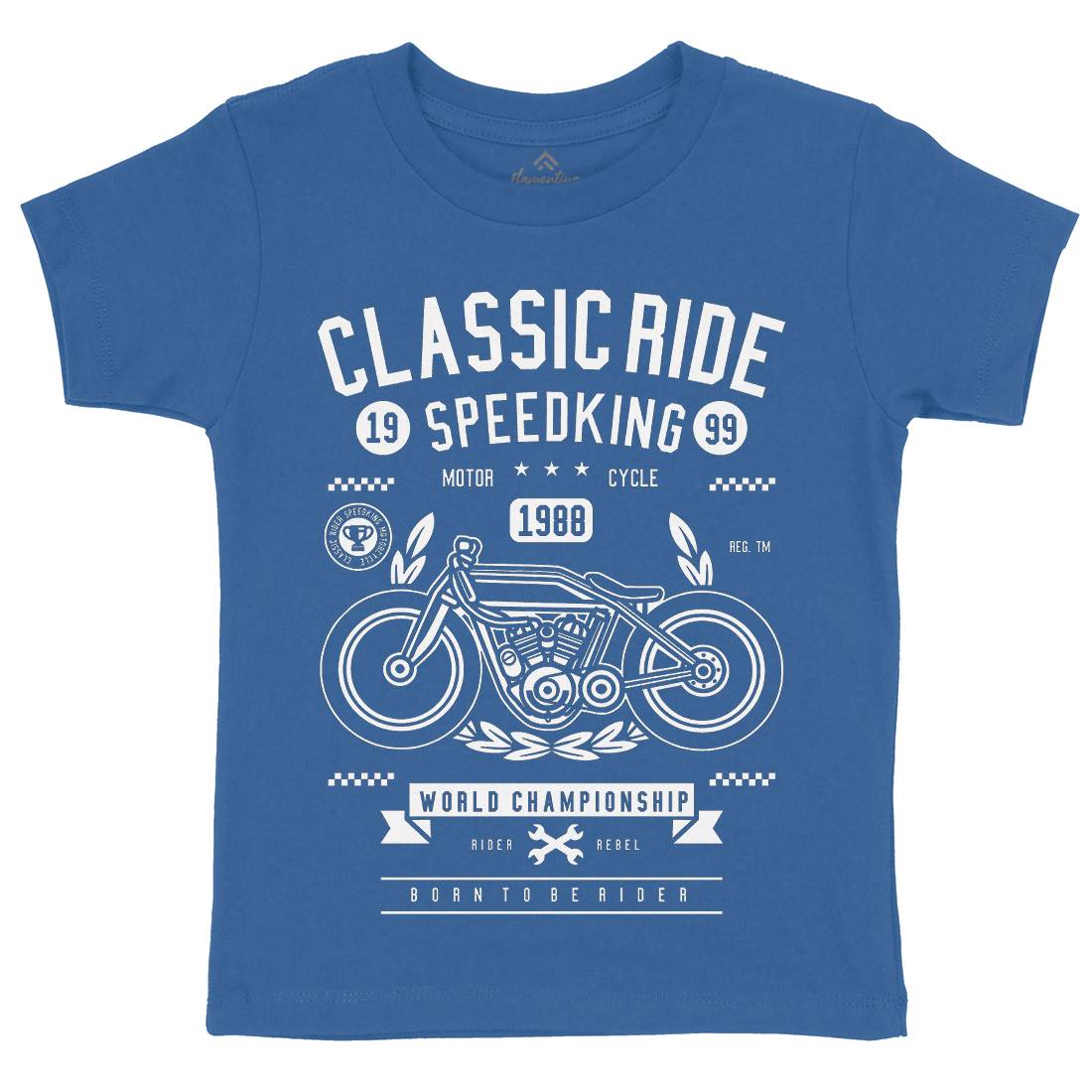 Classic Ride Kids Crew Neck T-Shirt Motorcycles B514
