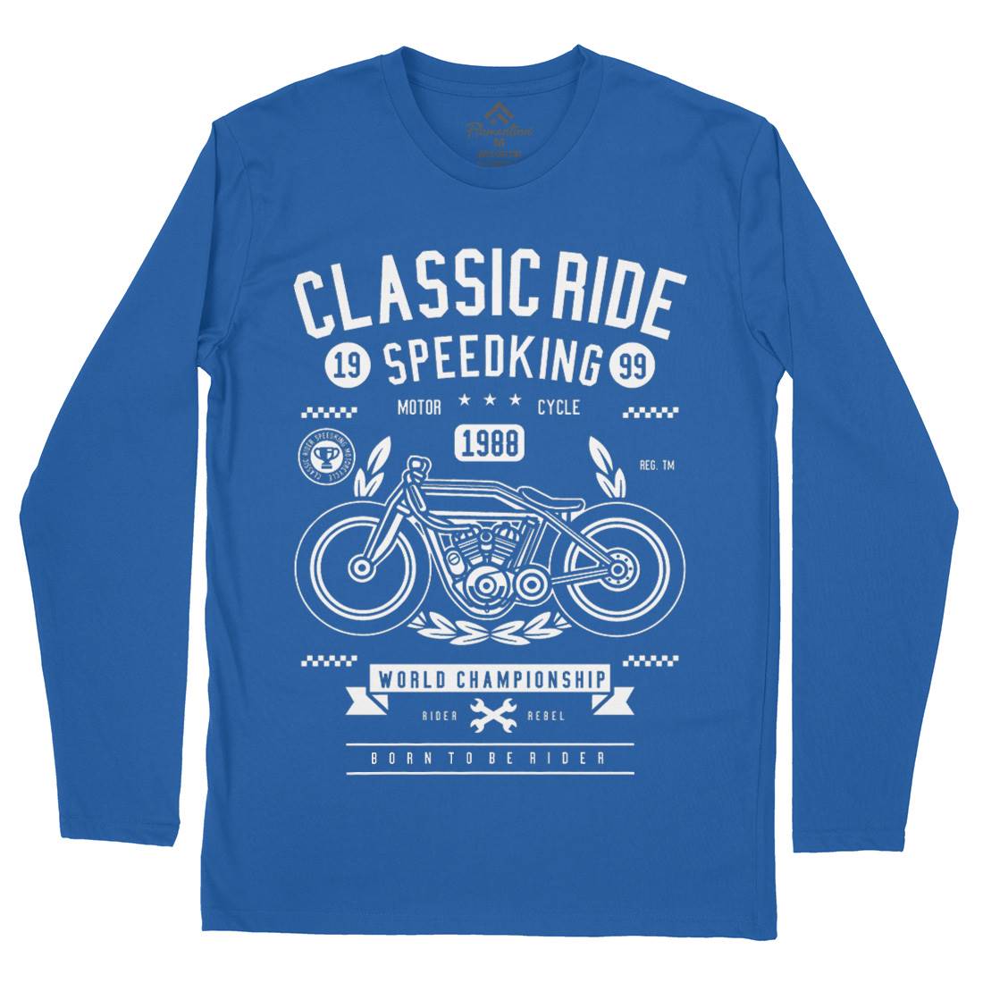 Classic Ride Mens Long Sleeve T-Shirt Motorcycles B514