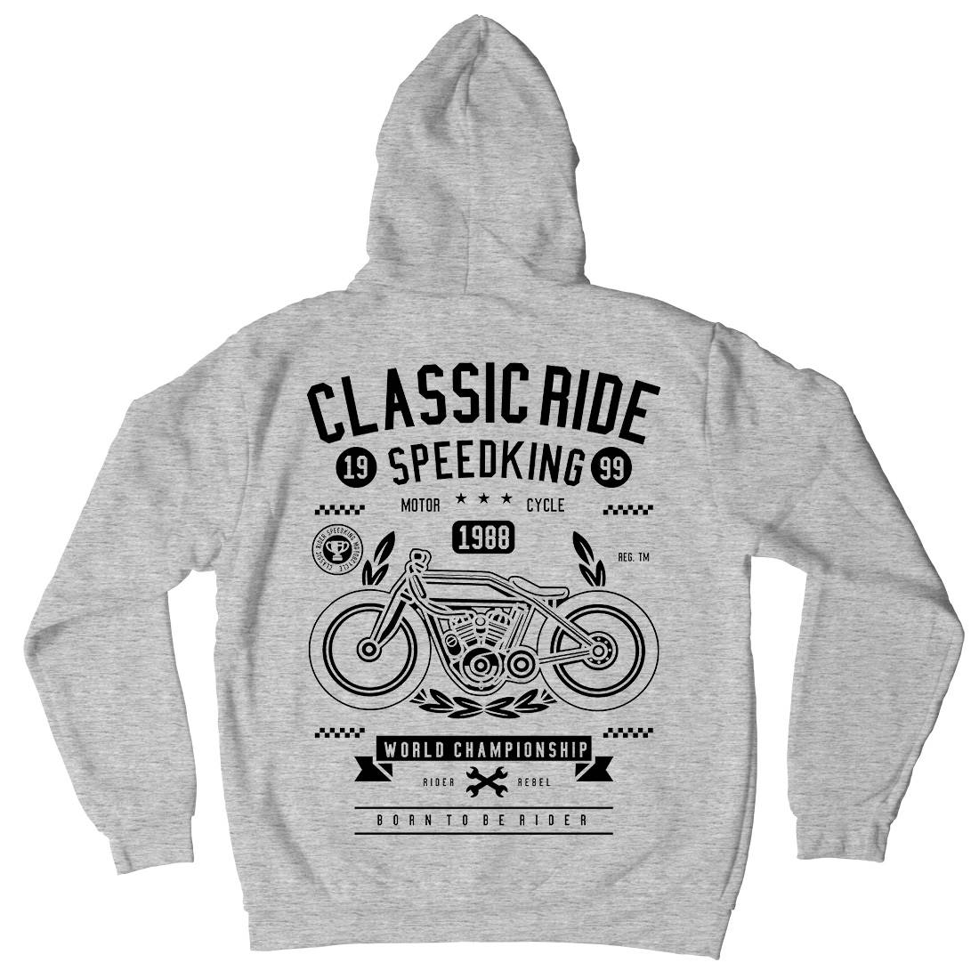 Classic Ride Kids Crew Neck Hoodie Motorcycles B514