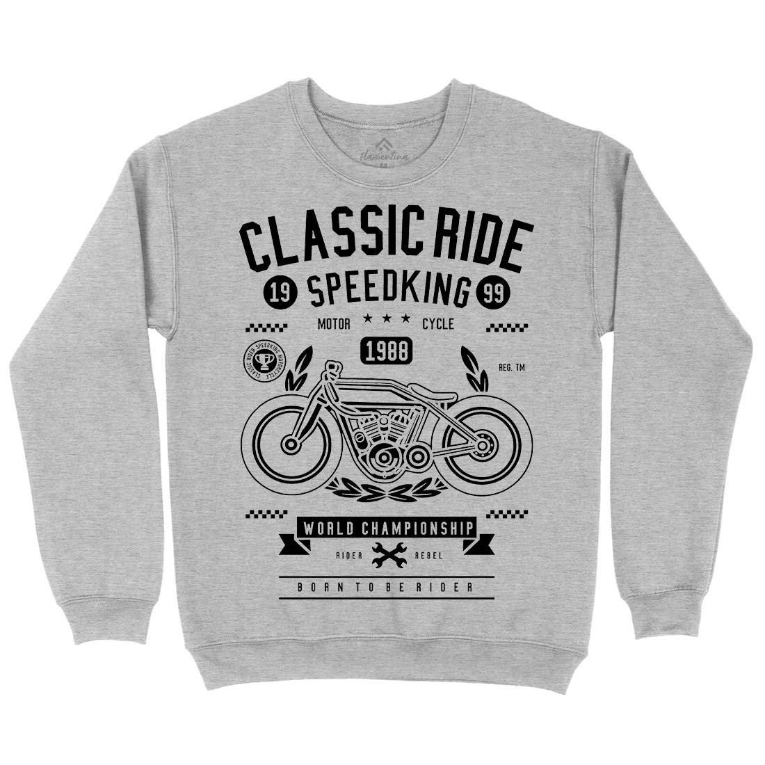 Classic Ride Kids Crew Neck Sweatshirt Motorcycles B514