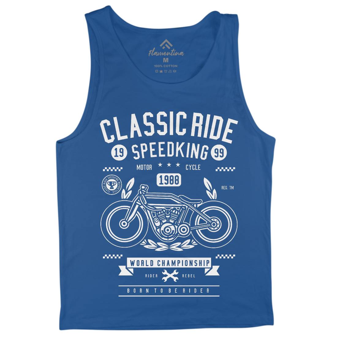 Classic Ride Mens Tank Top Vest Motorcycles B514
