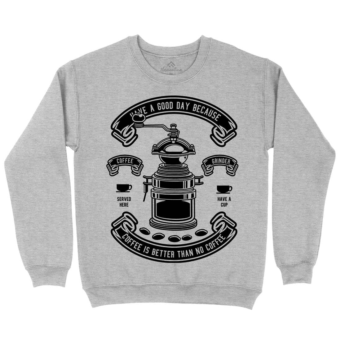 Coffee Grinder Kids Crew Neck Sweatshirt Drinks B516