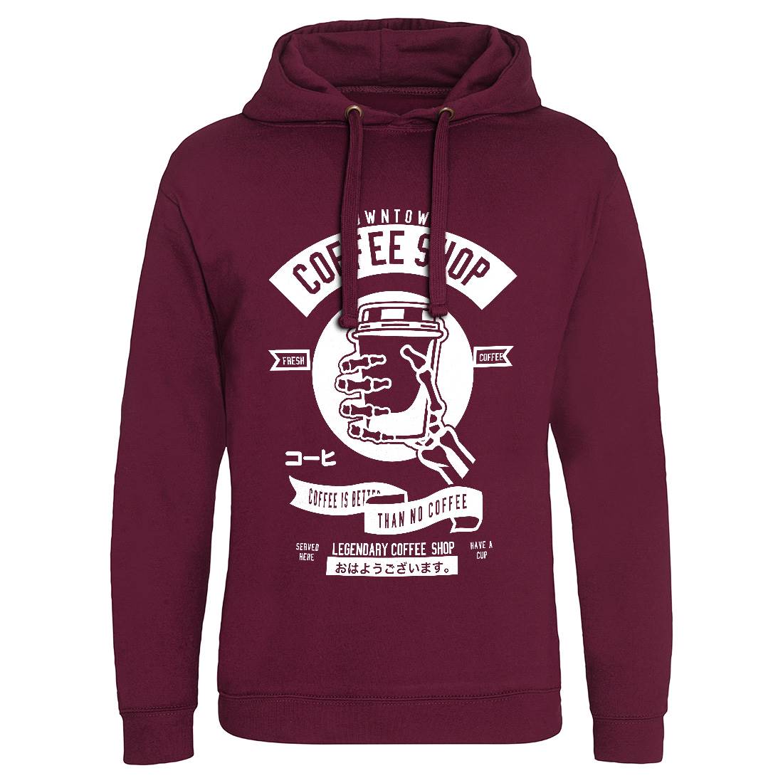 Coffee Shop Mens Hoodie Without Pocket Drinks B517