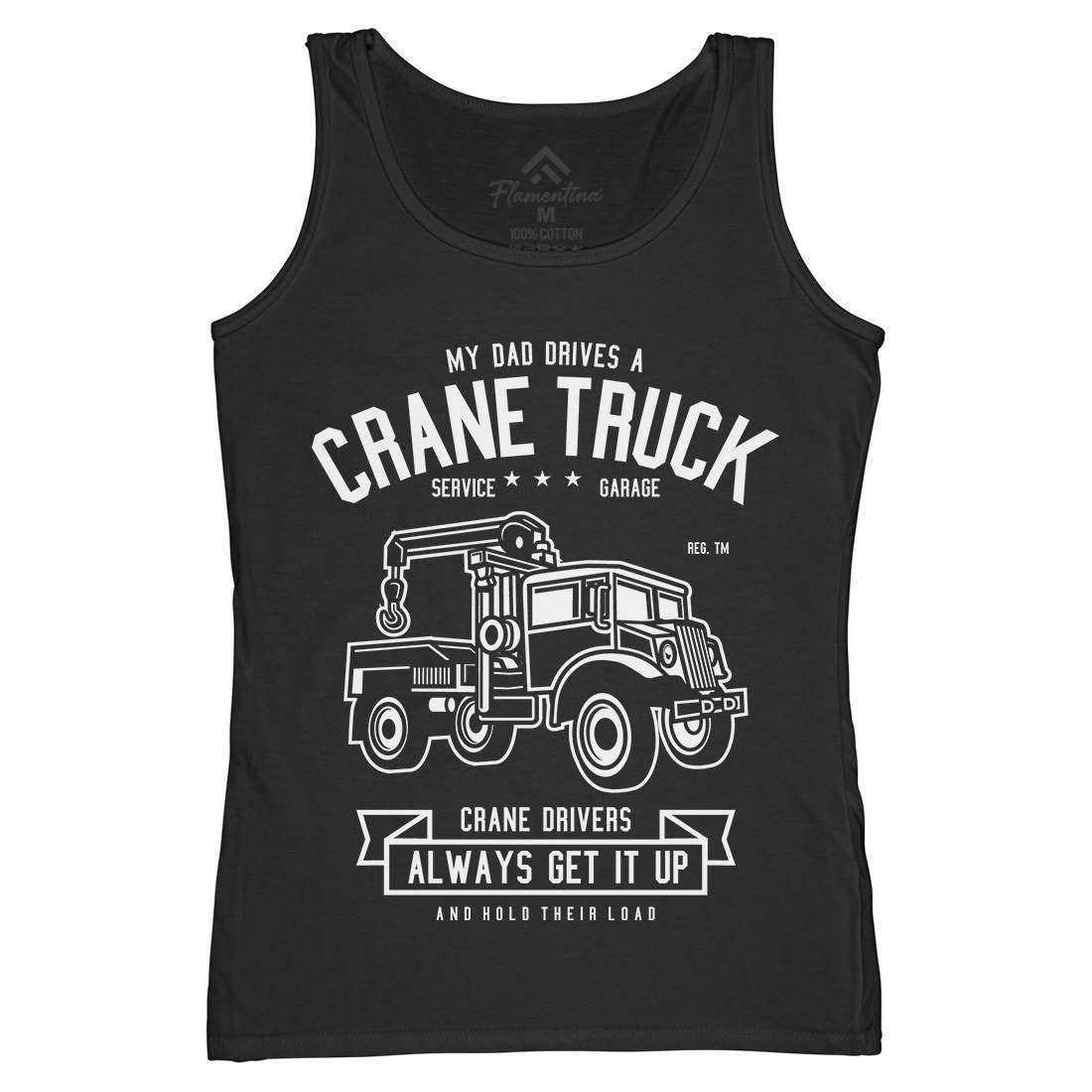 Crane Truck Womens Organic Tank Top Vest Vehicles B520