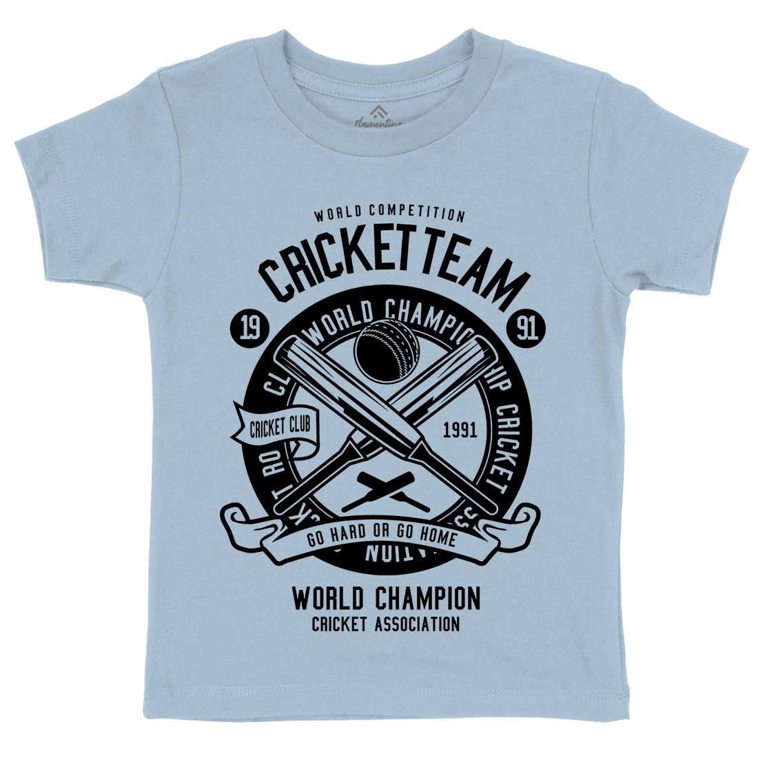 Cricket Team Kids Crew Neck T-Shirt Sport B521