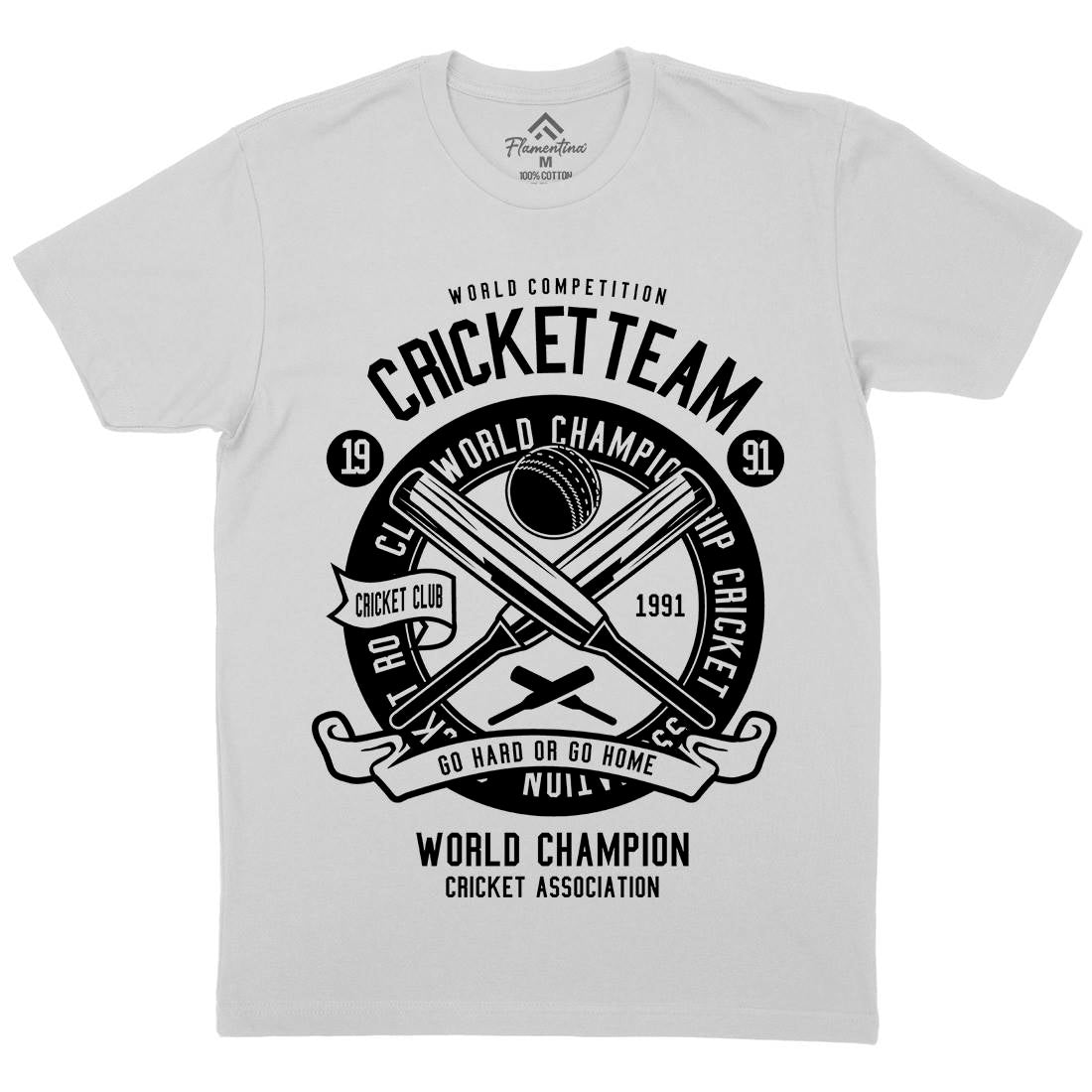 Cricket Team Mens Crew Neck T-Shirt Sport B521