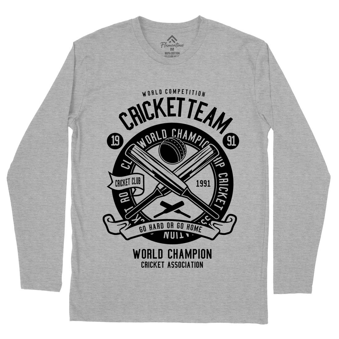 Cricket Team Mens Long Sleeve T-Shirt Sport B521
