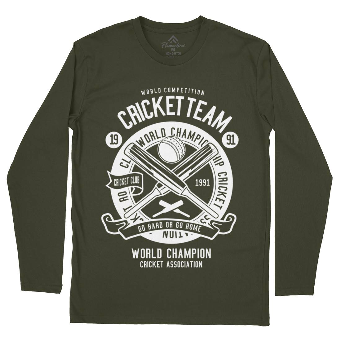 Cricket Team Mens Long Sleeve T-Shirt Sport B521
