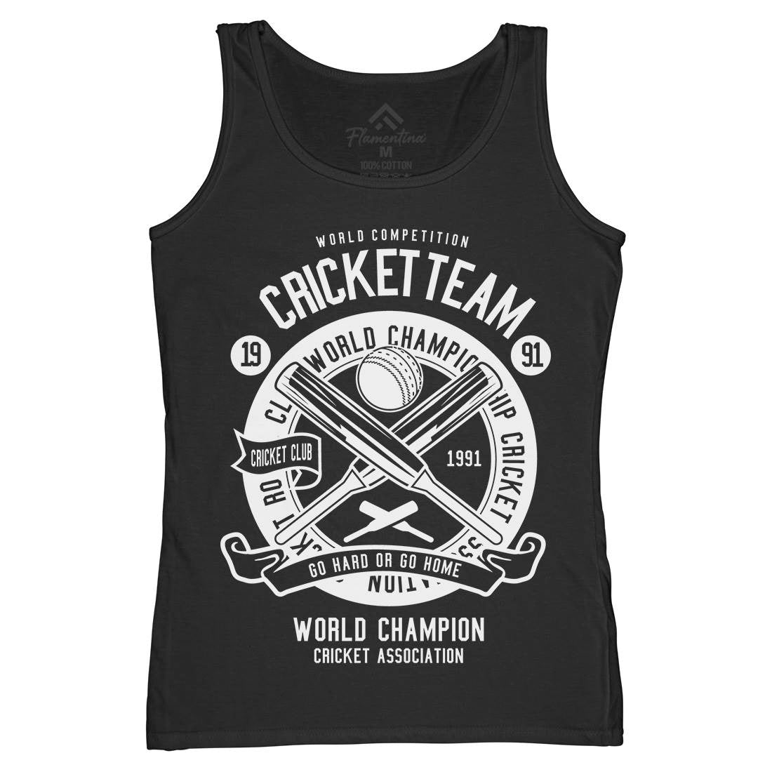 Cricket Team Womens Organic Tank Top Vest Sport B521