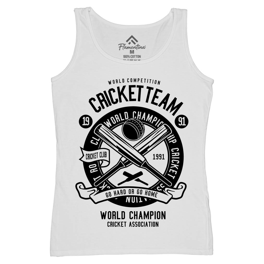 Cricket Team Womens Organic Tank Top Vest Sport B521