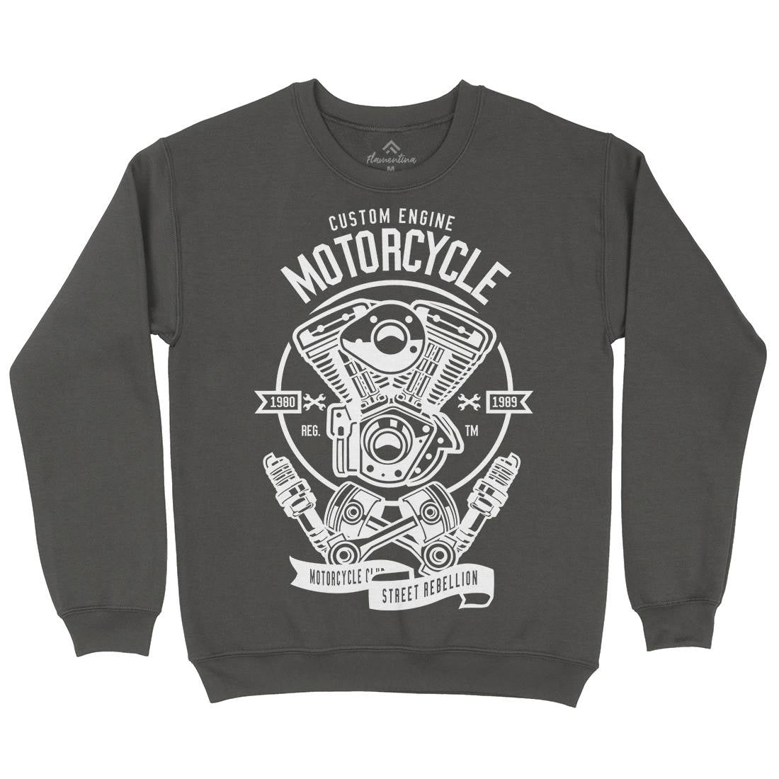 Custom Engine Mens Crew Neck Sweatshirt Motorcycles B522