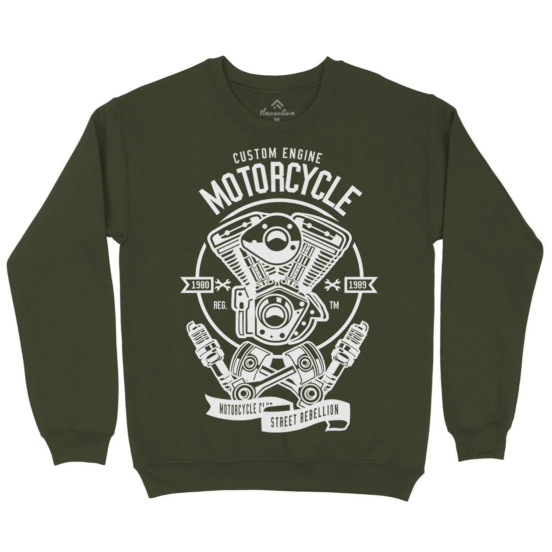 Custom Engine Mens Crew Neck Sweatshirt Motorcycles B522