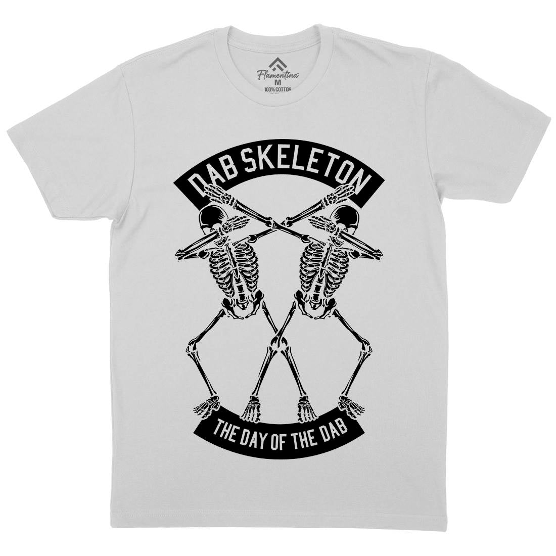 Dab Skeleton Mens Crew Neck T-Shirt Music B524
